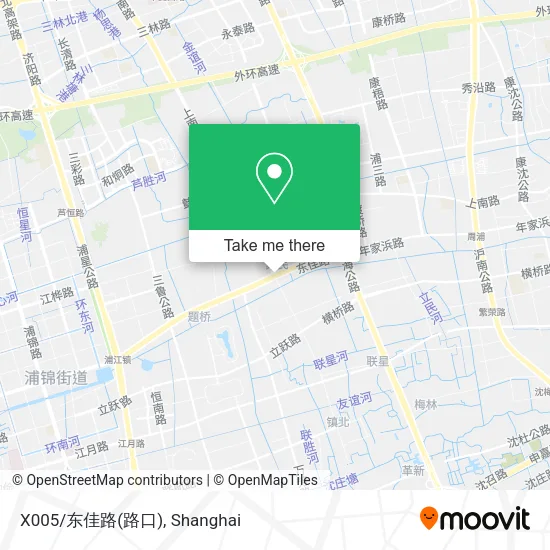 X005/东佳路(路口) map