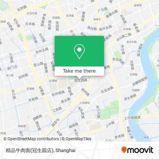 精品牛肉面(冠生园店) map