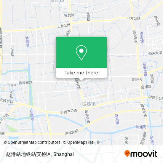 赵港站地铁站安检区 map