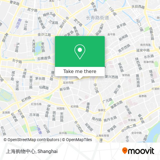 上海购物中心 map