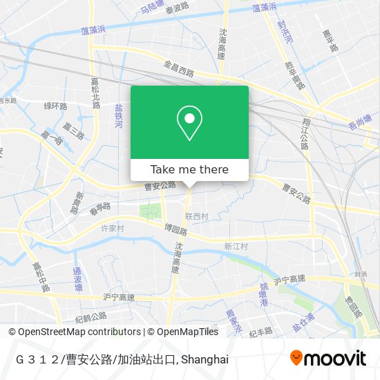 Ｇ３１２/曹安公路/加油站出口 map