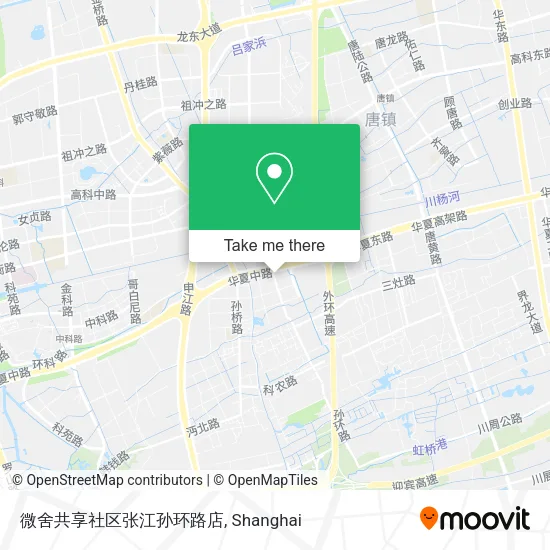 微舍共享社区张江孙环路店 map