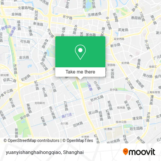 yuanyishanghaihongqiao map