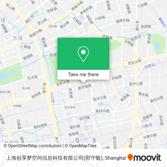 上海创享梦空间信息科技有限公司(郭守敬) map