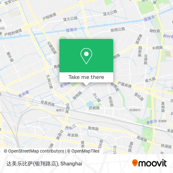 达美乐比萨(银翔路店) map