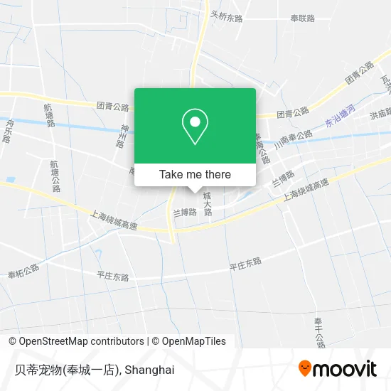 贝蒂宠物(奉城一店) map