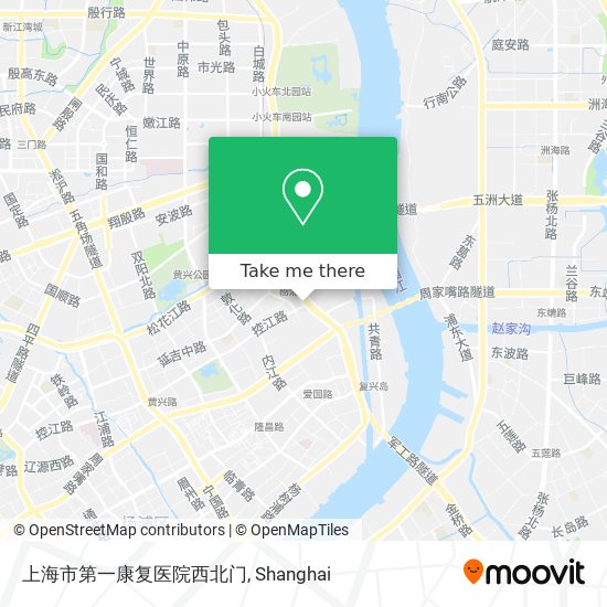 上海市第一康复医院西北门 map