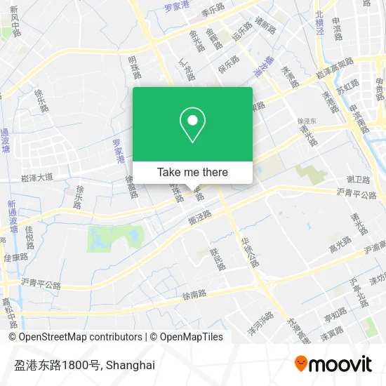 盈港东路1800号 map