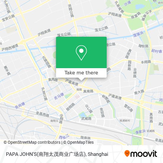 PAPA JOHN'S(南翔太茂商业广场店) map