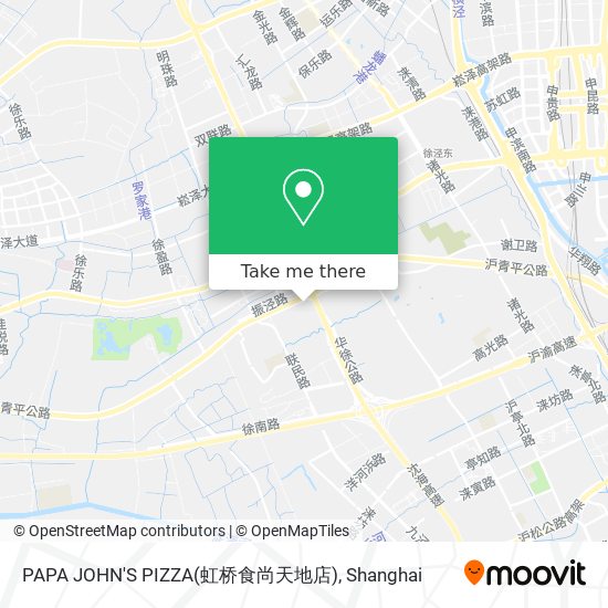 PAPA JOHN'S PIZZA(虹桥食尚天地店) map