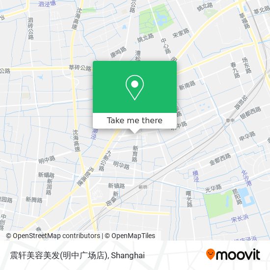 震轩美容美发(明中广场店) map