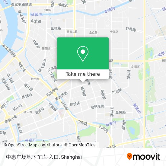 中惠广场地下车库-入口 map