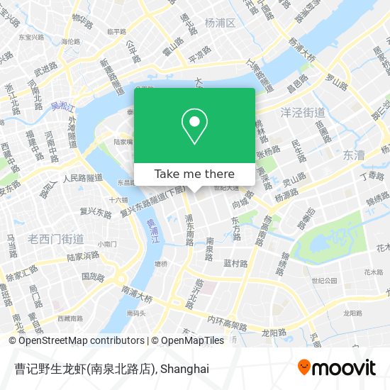 曹记野生龙虾(南泉北路店) map