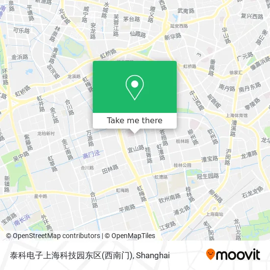 泰科电子上海科技园东区(西南门) map