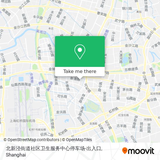 北新泾街道社区卫生服务中心停车场-出入口 map