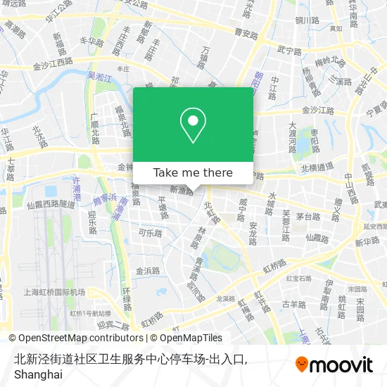 北新泾街道社区卫生服务中心停车场-出入口 map