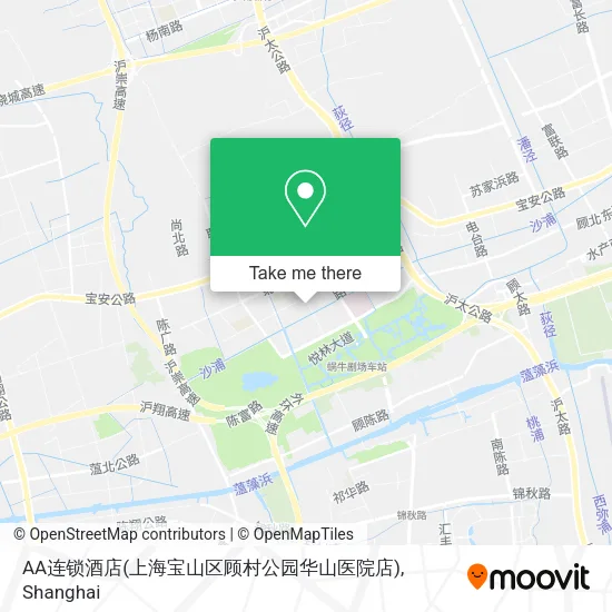 AA连锁酒店(上海宝山区顾村公园华山医院店) map