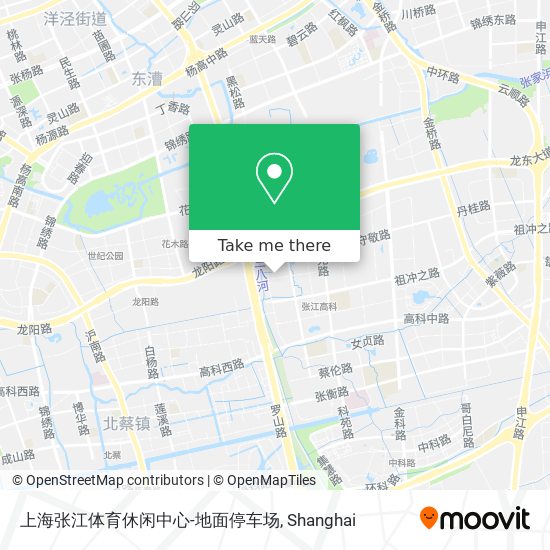 上海张江体育休闲中心-地面停车场 map