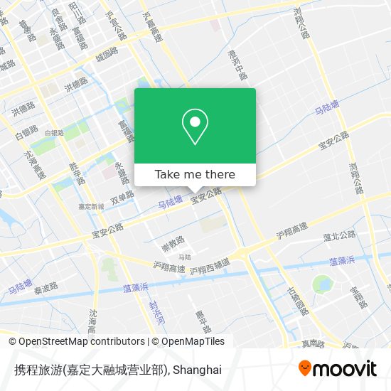 携程旅游(嘉定大融城营业部) map