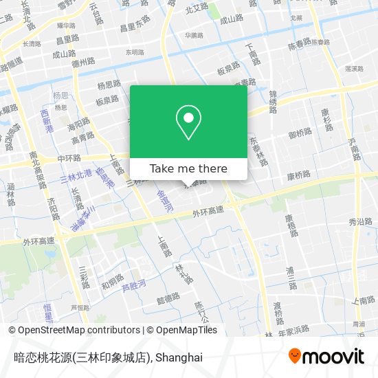 暗恋桃花源(三林印象城店) map