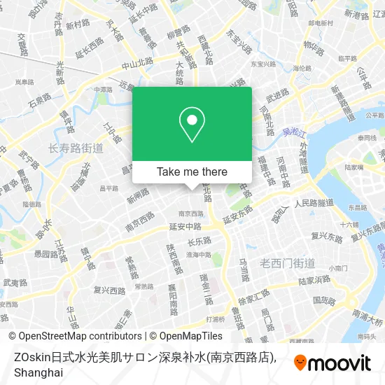 ZOskin日式水光美肌サロン深泉补水(南京西路店) map
