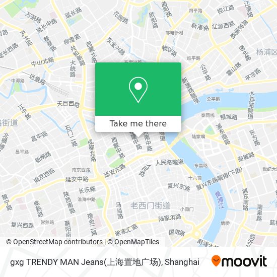 gxg TRENDY MAN Jeans(上海置地广场) map