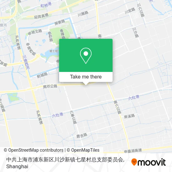 中共上海市浦东新区川沙新镇七星村总支部委员会 map