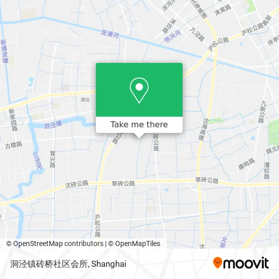 洞泾镇砖桥社区会所 map