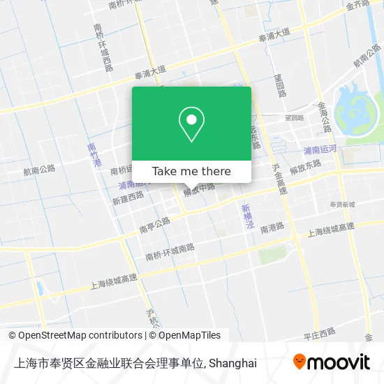 上海市奉贤区金融业联合会理事单位 map