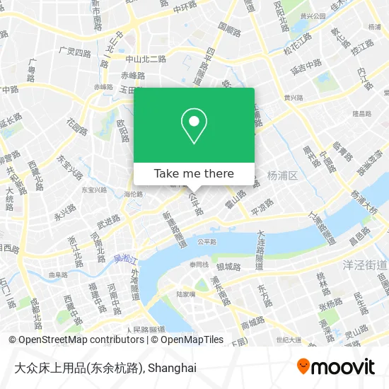 大众床上用品(东余杭路) map