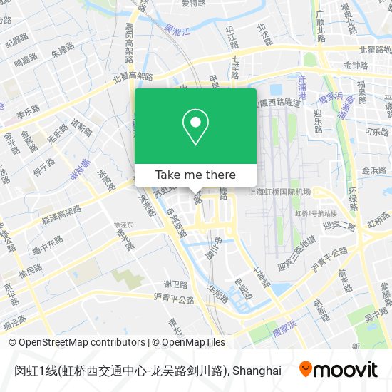 闵虹1线(虹桥西交通中心-龙吴路剑川路) map
