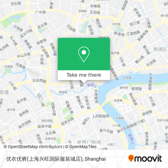 优衣优裤(上海兴旺国际服装城店) map