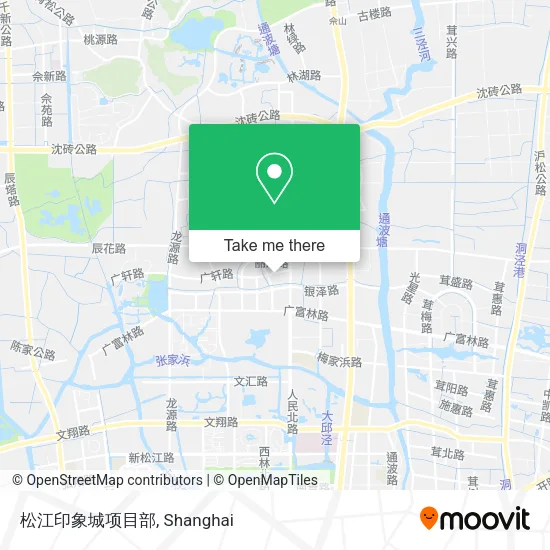 松江印象城项目部 map