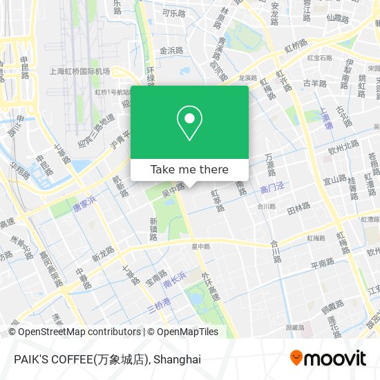 PAIK'S COFFEE(万象城店) map