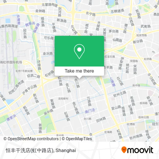 恒丰干洗店(虹中路店) map