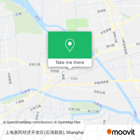 上海惠民经济开发区(石湖新路) map