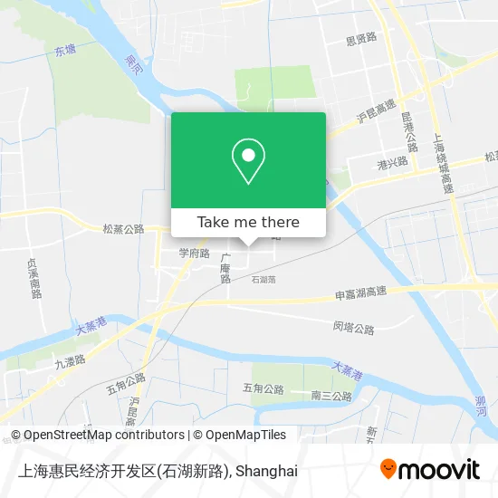 上海惠民经济开发区(石湖新路) map