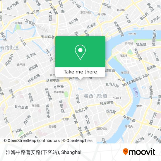淮海中路普安路(下客站) map
