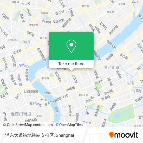 浦东大道站地铁站安检区 map
