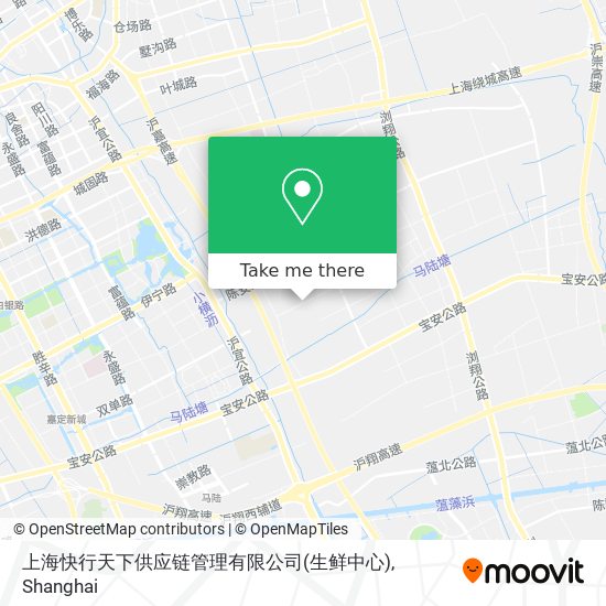 上海快行天下供应链管理有限公司(生鲜中心) map