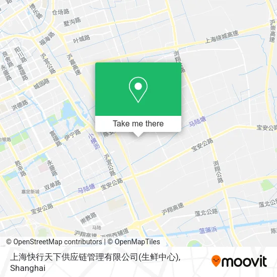 上海快行天下供应链管理有限公司(生鲜中心) map
