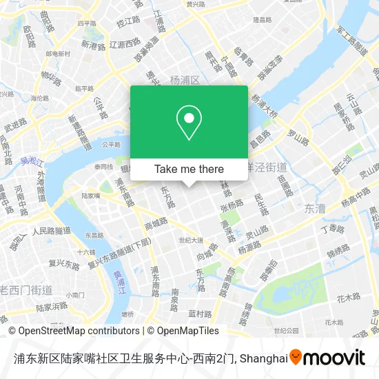 浦东新区陆家嘴社区卫生服务中心-西南2门 map