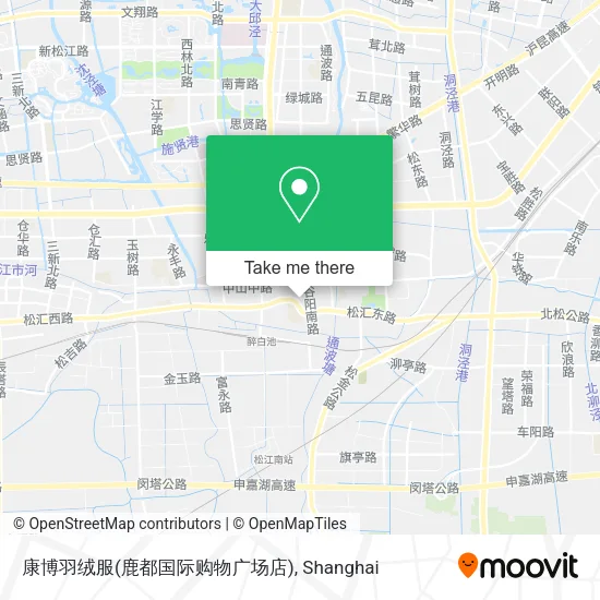 康博羽绒服(鹿都国际购物广场店) map