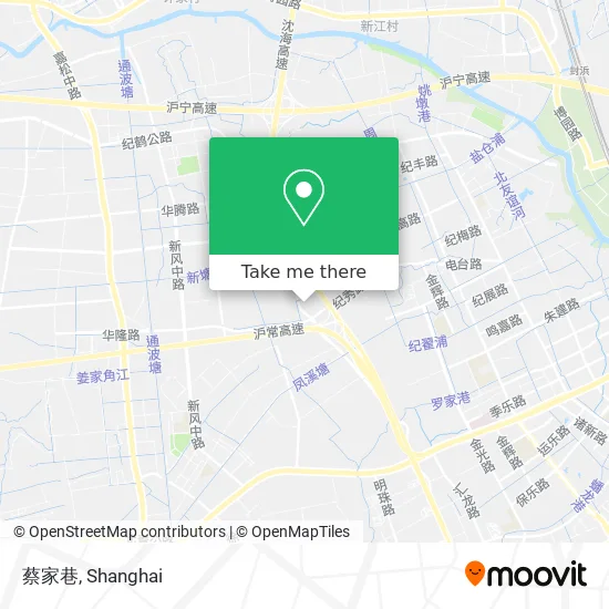 蔡家巷 map