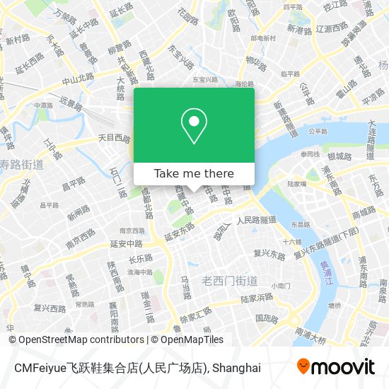 CMFeiyue飞跃鞋集合店(人民广场店) map