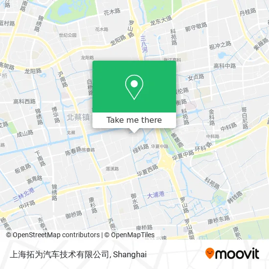上海拓为汽车技术有限公司 map