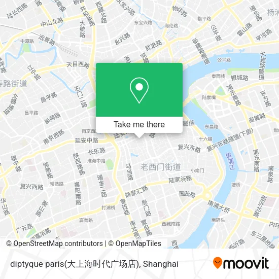diptyque paris(大上海时代广场店) map