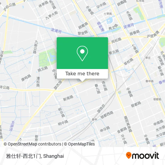 雅仕轩-西北1门 map