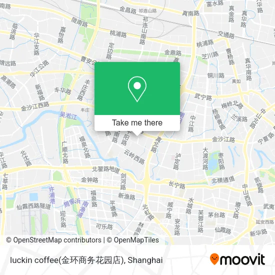 luckin coffee(金环商务花园店) map