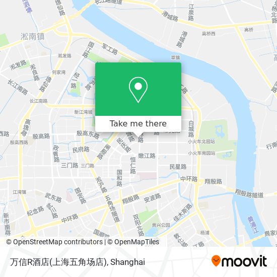 万信R酒店(上海五角场店) map